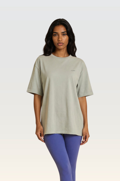 U Move Tee Oversize -  Peacock Light