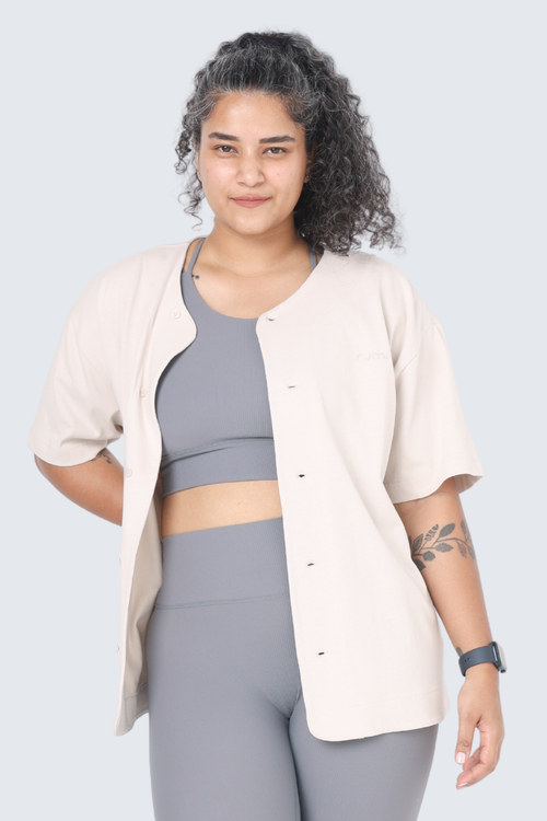 U Moon Wrap Shirt - Natural