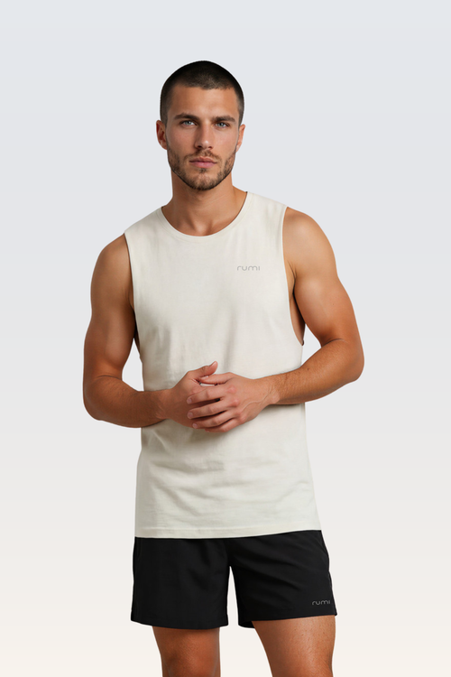 M Moon Air Muscle Tank - Natural