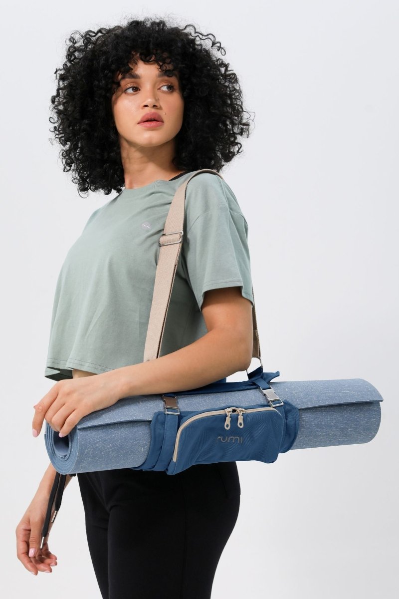 Rumi Earth - Origami Mat Carrier - Indigo - RU - OMC - 01 - IO - Yoga Mat Carrier