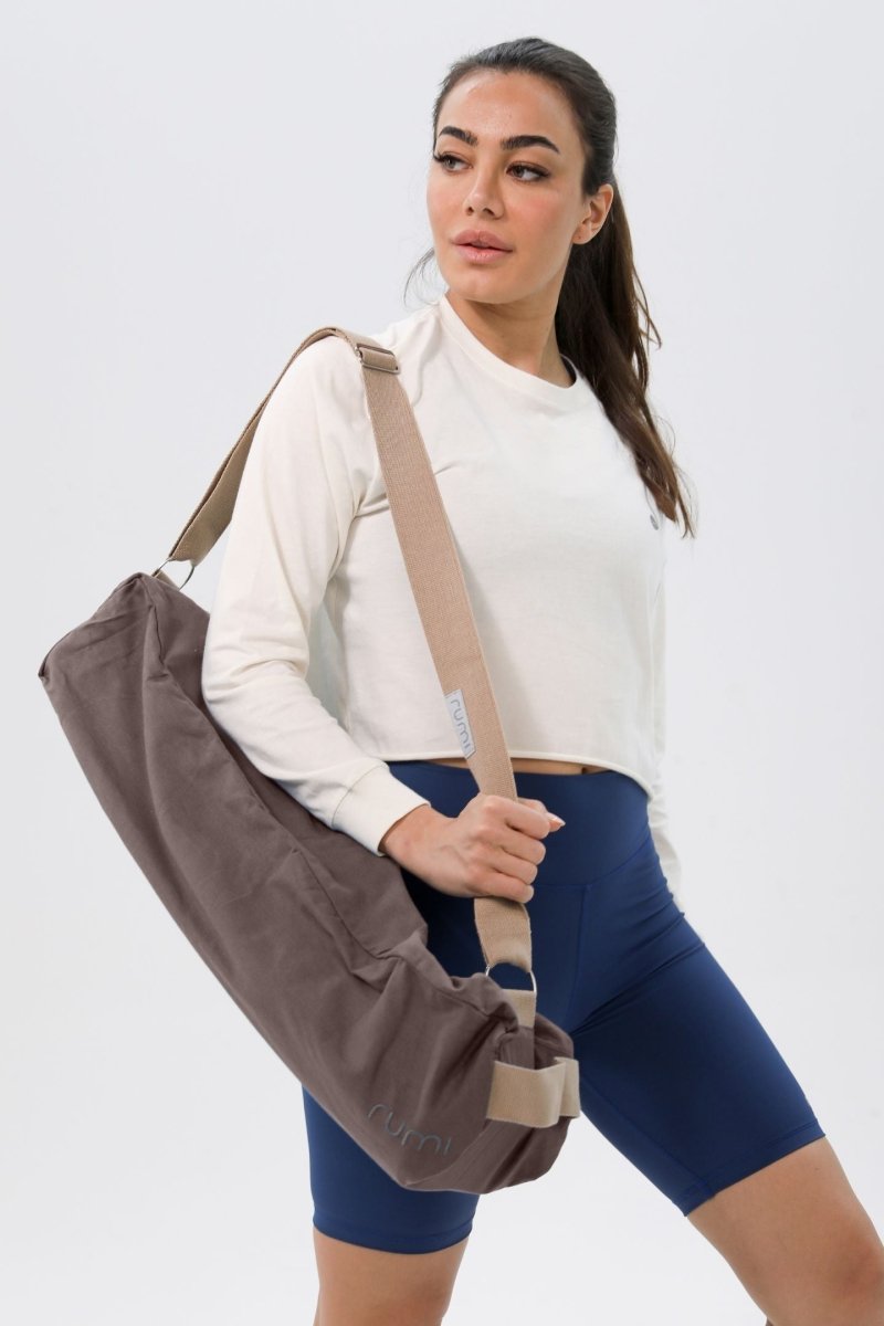 Rumi Earth - Yoga Mat Bag - Wood - RU - YBMC - 01 - BR - Yoga Mat Bag