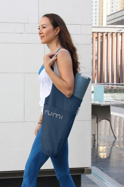 Rumi Earth - Yoga Tote - Midnight Stone - RU - YTMC - 01 - MTSE - Yoga Mat Tote