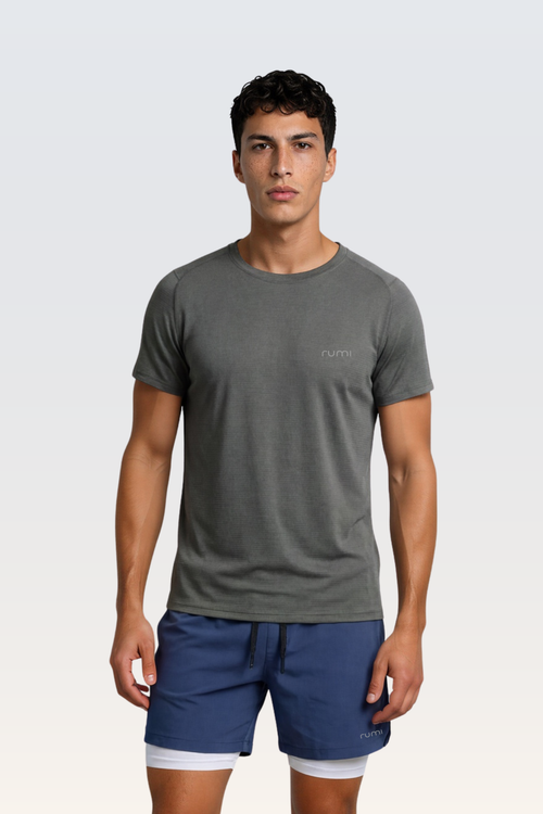 MU Sun Fit Tee Waffle - Stone