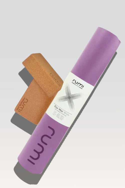Star Yoga Mat Wide Bundle - Light Plum